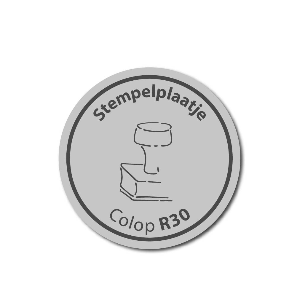 Tekstplaatje Colop Printer r 30