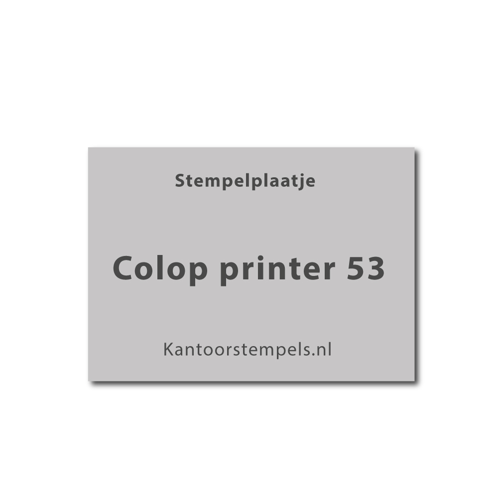Tekstplaatje Colop Printer 53