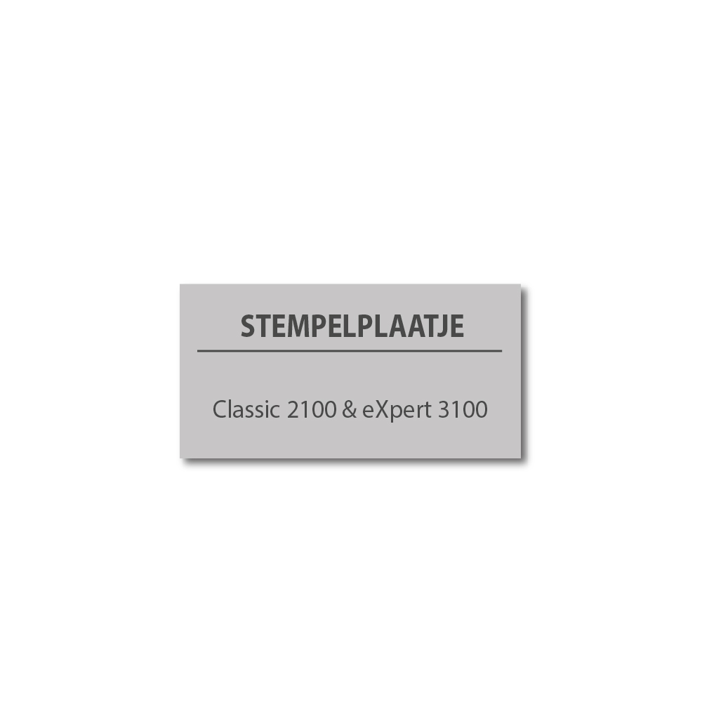 Tekstplaatje Colop 2100 & 3100