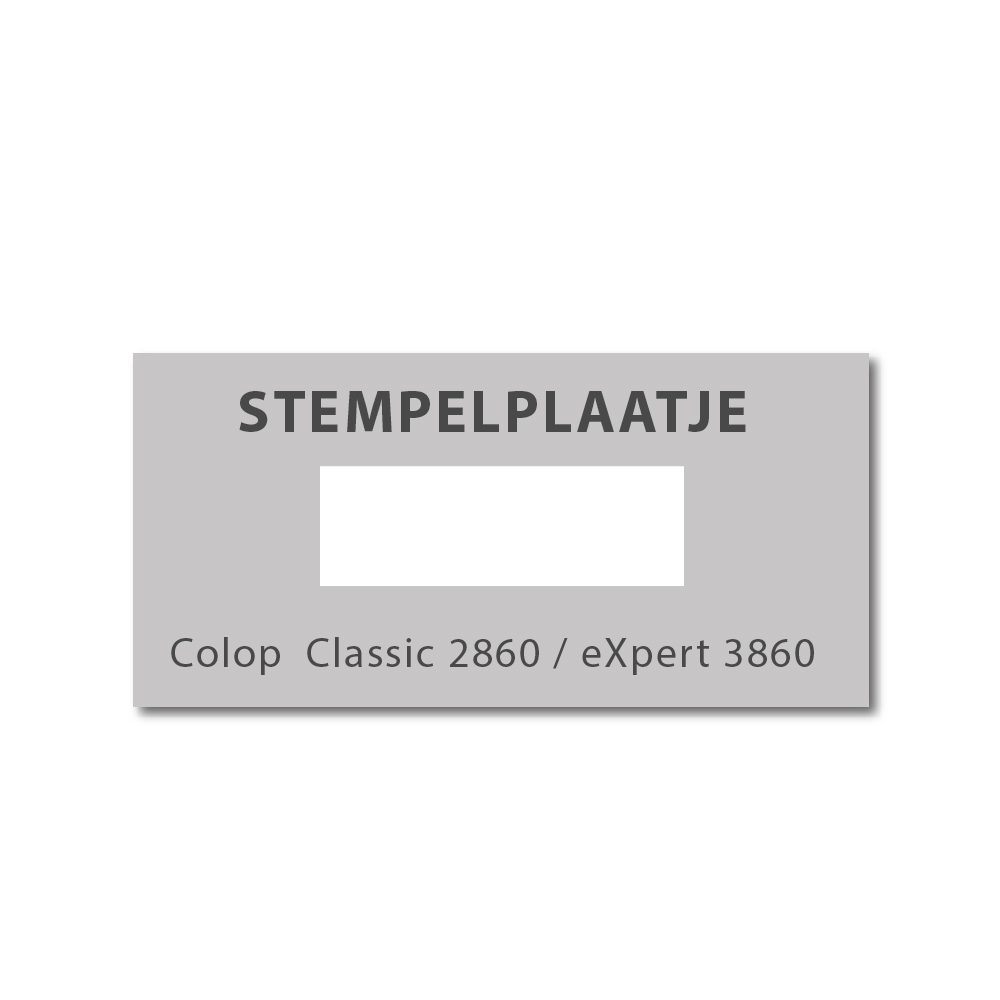 Tekstplaatje Colop Classic 2860 / 3860