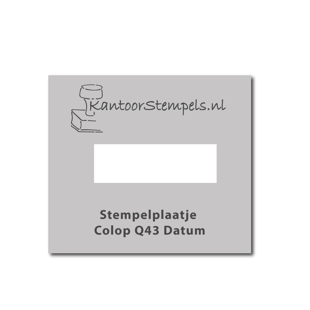 Tekstplaatje Colop Printer Q 43 D