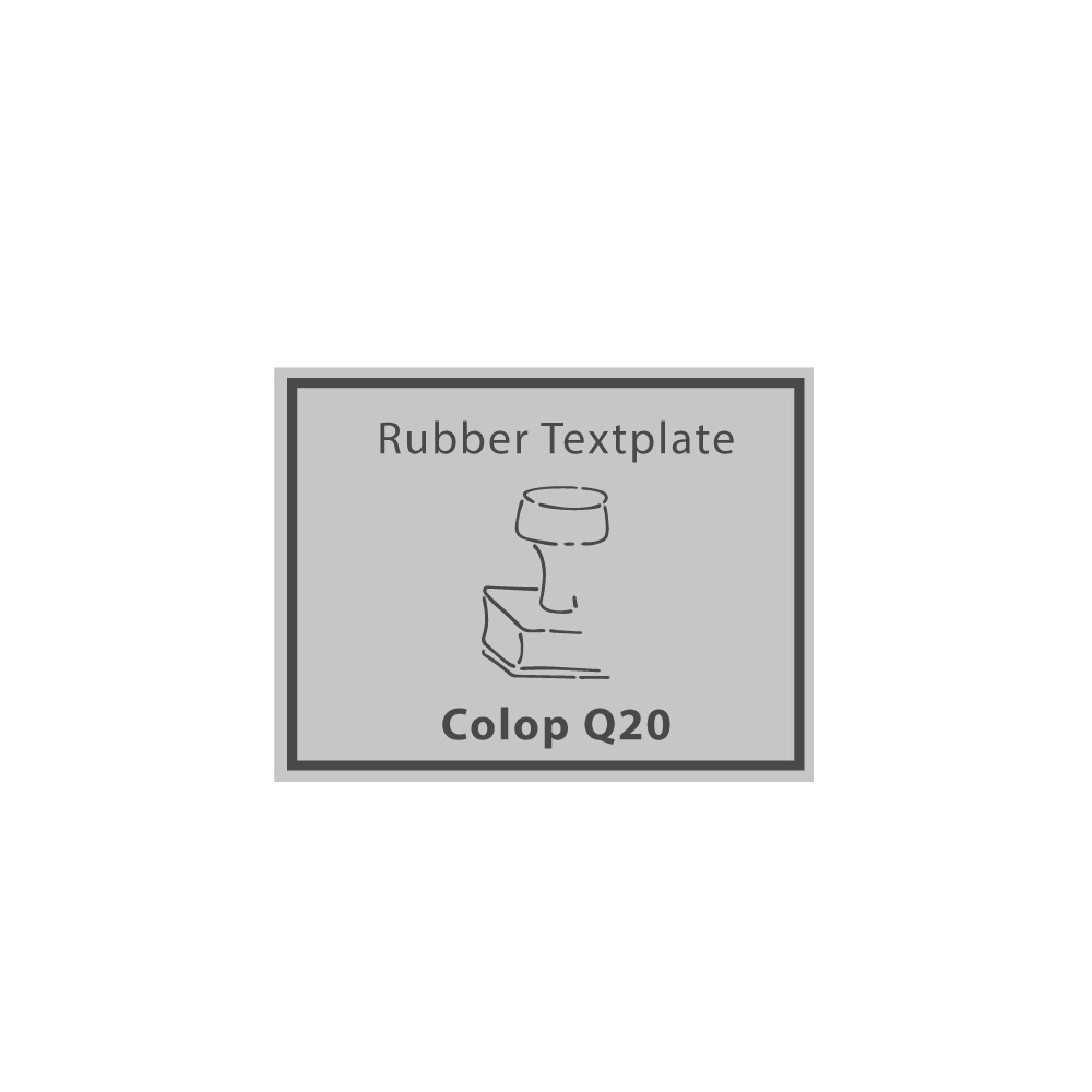 Stempelplaatje Colop Printer Q20 | Kantoorstempels.nl