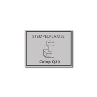 Tekstplaatje Colop Printer Q20
