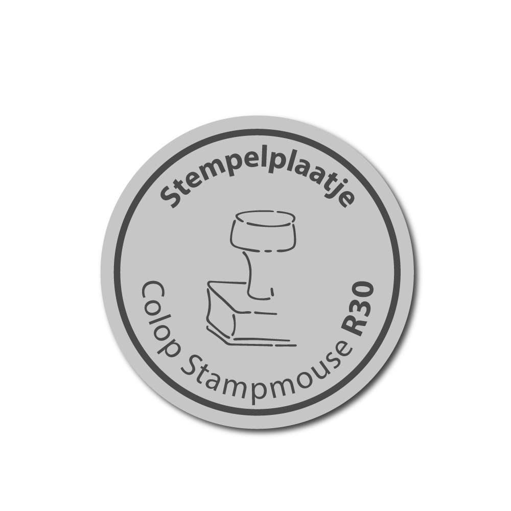 Stempelplaatje Colop Stampmouse R30 stempel