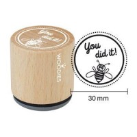 School stempel Houten handstempel "Woodies" | You did it