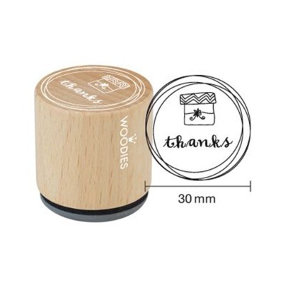 Houten handstempel "Woodies" | Thanks cadeau