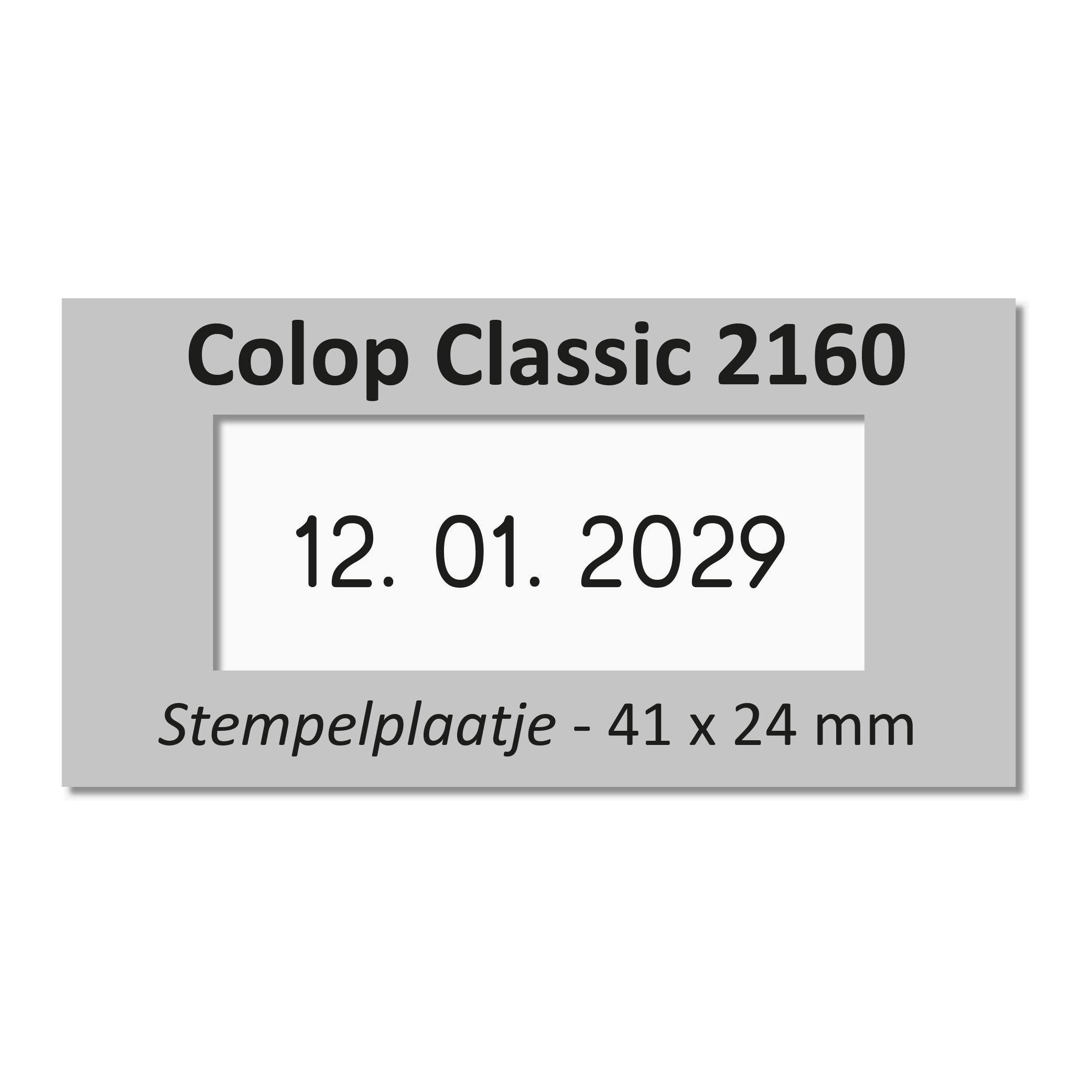 Tekstplaatje Colop Classic 2160 / eXpert 3160