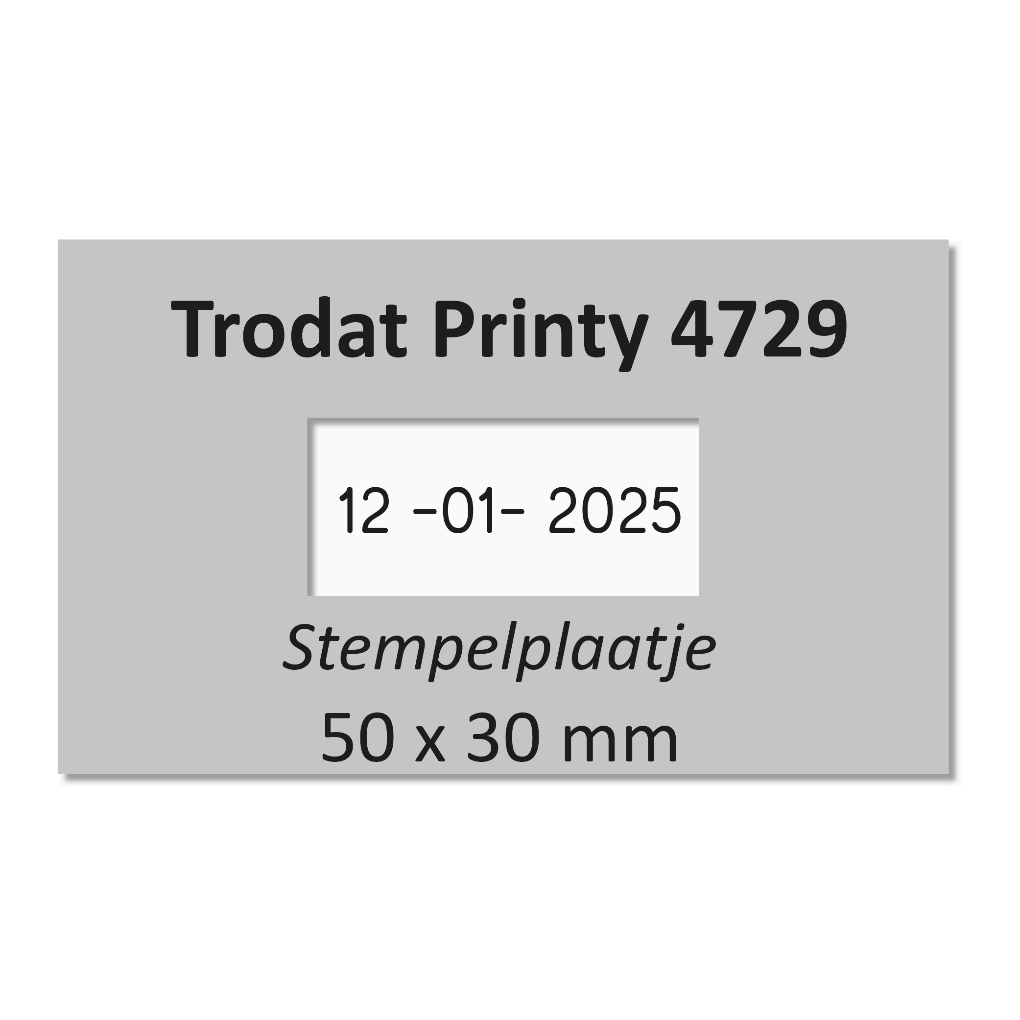Stempelplaat Trodat Printy 4729 datumstempel