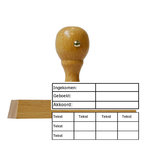 Handstempel 90x30 mm boekhouding