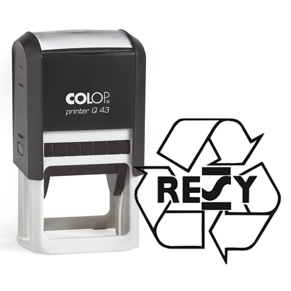 Resy symbool stempel Colop Q43