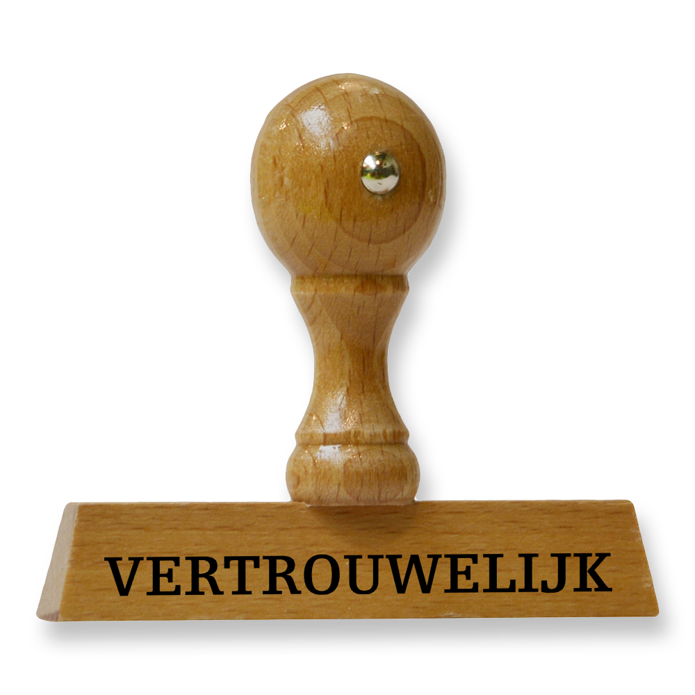 Handstempel VERTROUWELIJK