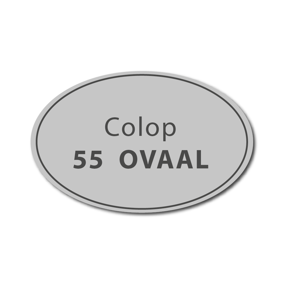 Tekstplaatje Colop Printer Ovaal 55