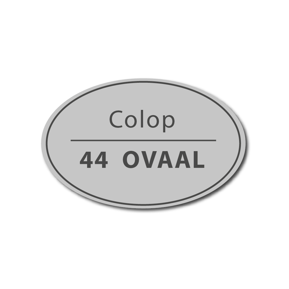 Tekstplaatje Colop Printer Ovaal 44