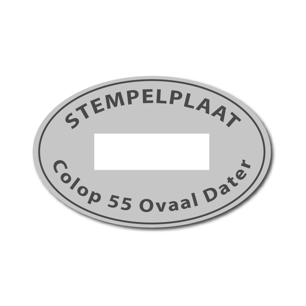 Tekstplaatje Colop Printer Ovaal 55 D