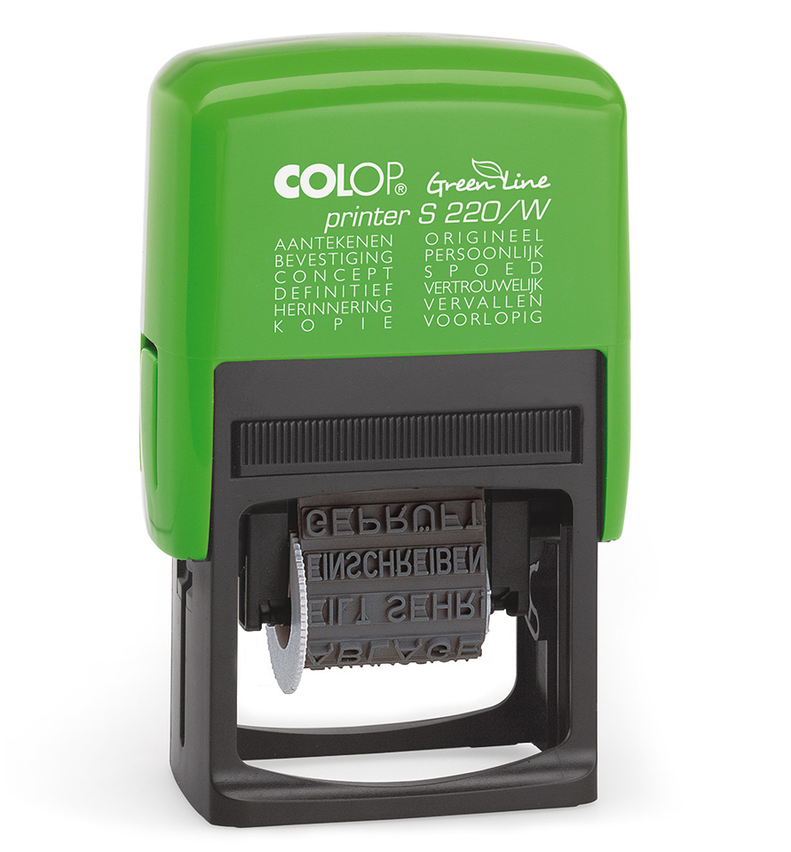 Colop Printer S 220W GREEN LINE Woordstempel | Kantoorstempels.nl