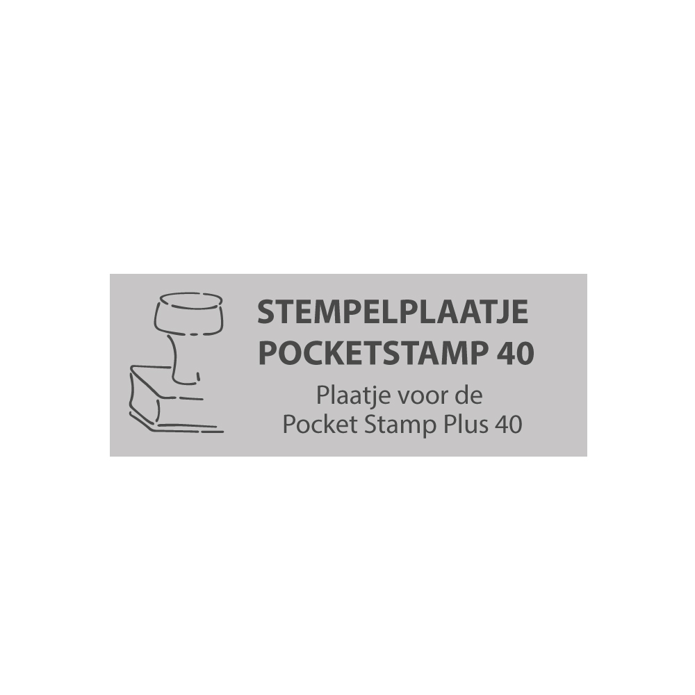 Tekstplaatje Colop Pocket 40