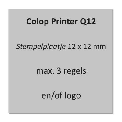 stempelplaatje colop printer q12