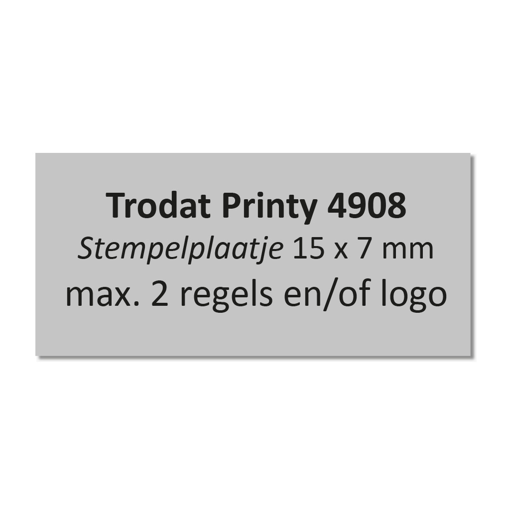 Stempelplaat Trodat Printy 4908