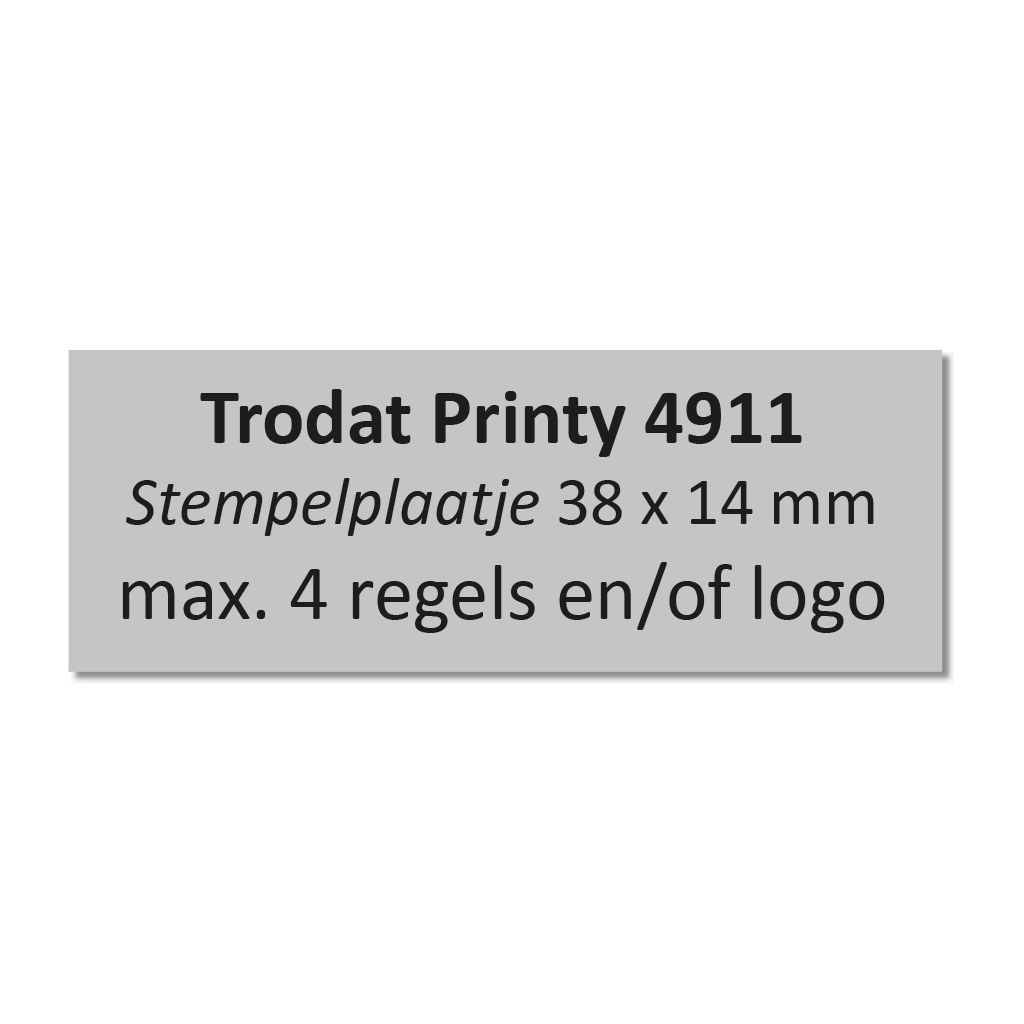 Stempelplaat Trodat Printy 4911