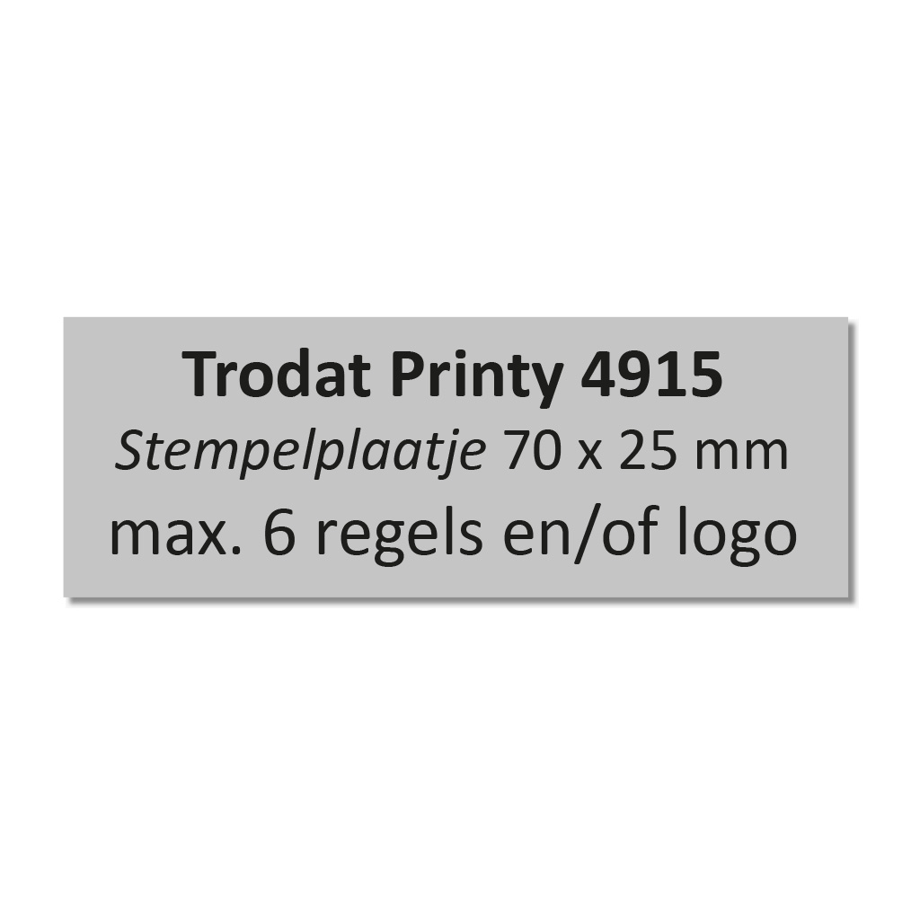 Stempelplaat Trodat Printy 4915