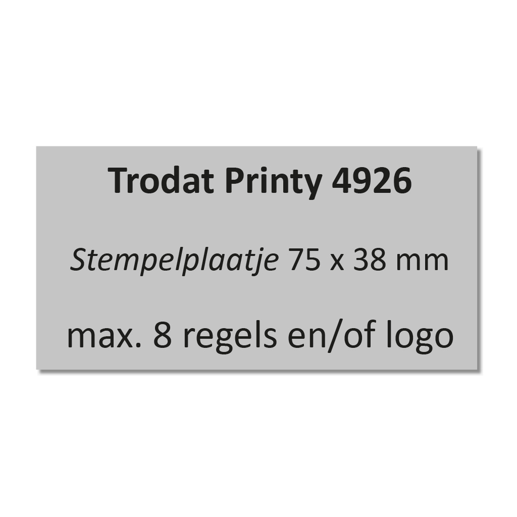 Stempelplaat Trodat Printy 4926