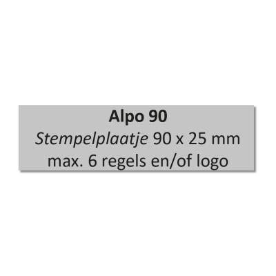 Stempelplaat Alpo 90 / Posta 90 / Justrite 90