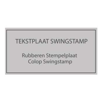 Swing stempels tekstplaten | Kantoorstempels.nl