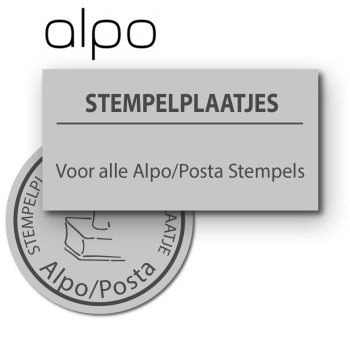 Alpo / Posta tekstplaatjes | Kantoorstempels.nl