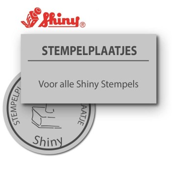 Shiny tekstplaatjes | Kantoorstempels.nl