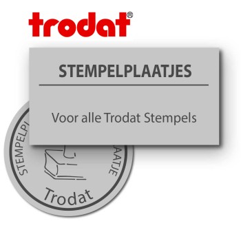 Trodat tekstplaatjes | Kantoorstempels.nl