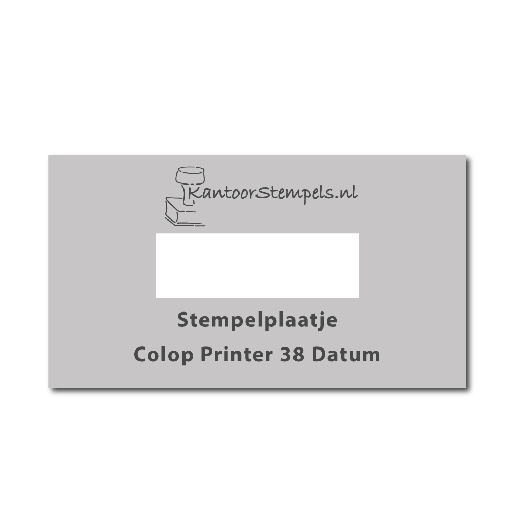 Tekstplaatje Colop Printer 38 D datum | Kantoorstempels.nl