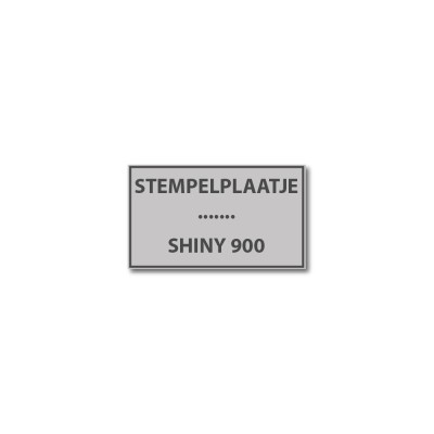 Tekstplaatje Shiny 900