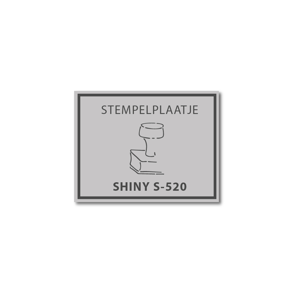 Tekstplaatje Shiny Printer 520