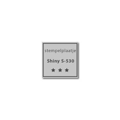 Tekstplaatje Shiny S-530