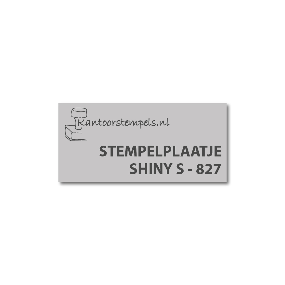 Tekstplaatje Shiny Printer 827