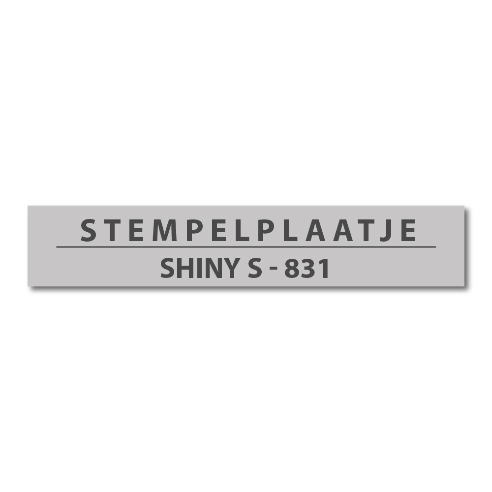 Tekstplaatje Shiny Printer 831