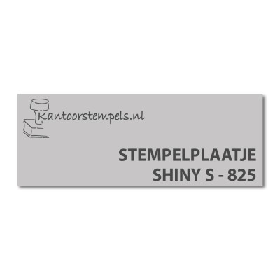 Tekstplaatje Shiny Printer 825
