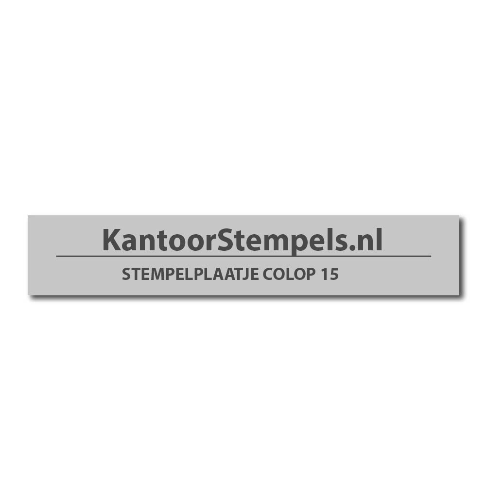 Stempelplaatje colop printer 15