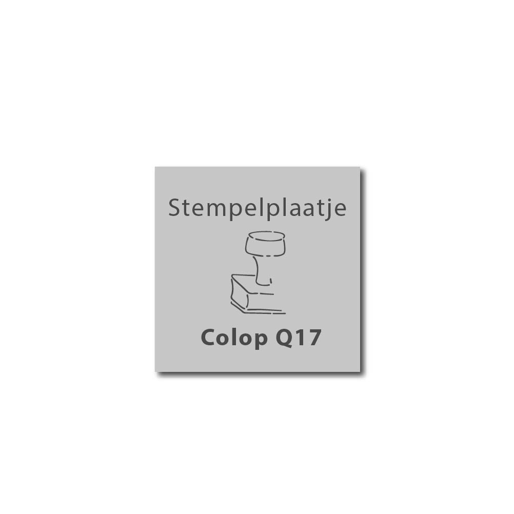 Stempelplaatje Colop Printer Q17 | Kantoorstempels.nl