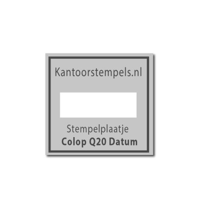 Tekstplaatje Colop Printer Q24 datum | Kantoorstempels.nl