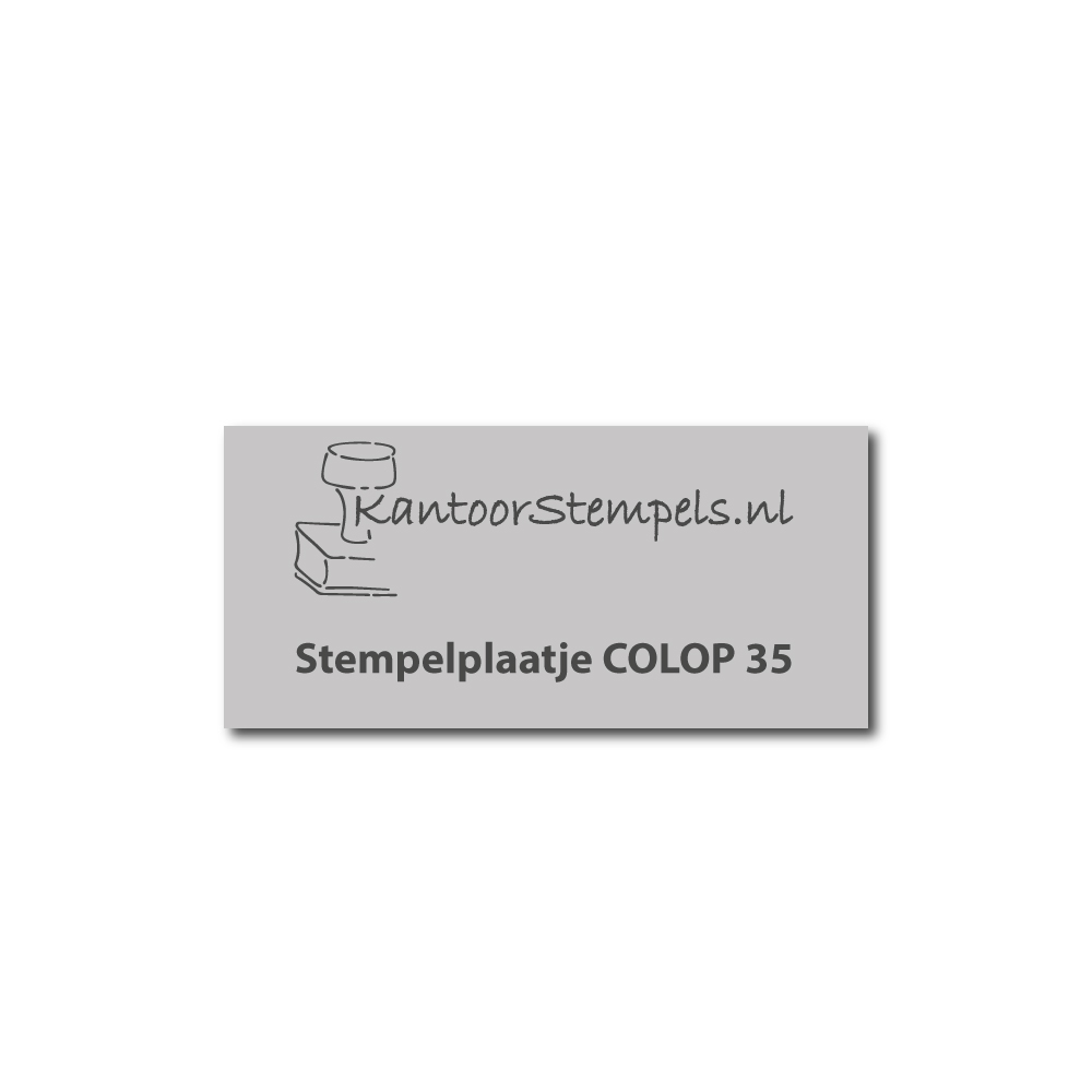 Tekstplaatje Colop Printer 35 | Kantoorstempels.nl
