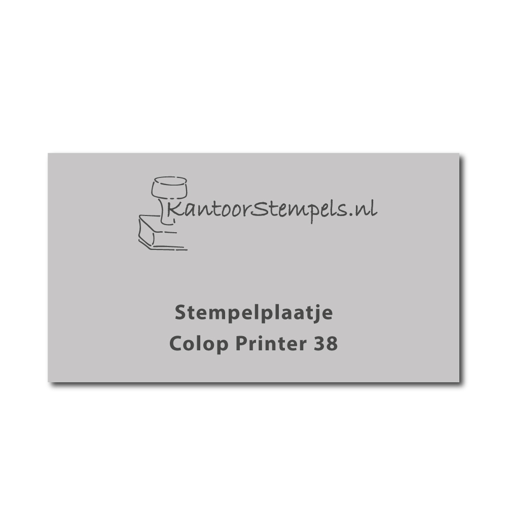 Tekstplaatje Colop Printer 38  | Kantoorstempels.nl