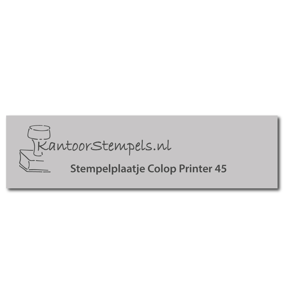 Tekstplaatje Colop Printer 45 | Kantoorstempels.nl