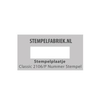 Stempelplaatje Colop Classic 2106/P