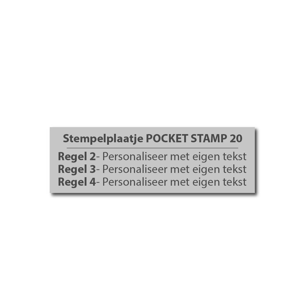 Tekstplaatje Colop Pocket Stempel 20